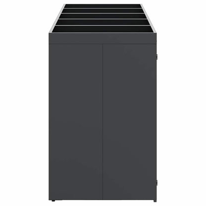 Úložný Box Na 5 Popelnic Antracit 340 X 77,5 X 121,5 Cm
