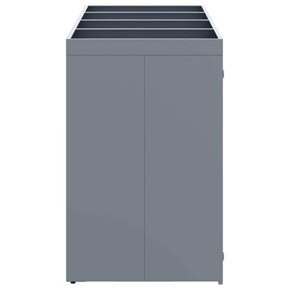 Úložný Box Na 4 Popelnice Světle Šedá 272 X 77,5 X 121,5 Cm