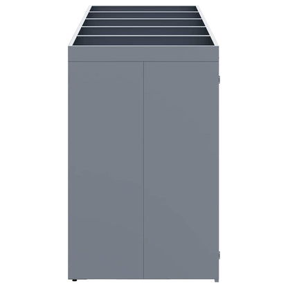 Úložný Box Na 5 Popelnic Světle Šedá 340 X 77,5 X 121,5 Cm