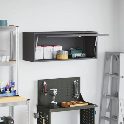 Skříň Na Zeď Do Garáže Černá 90 X 33 X 35 Cm