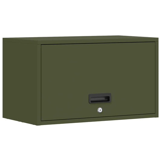 Skříň Na Zeď Do Garáže Olivově Zelená 60 X 33 X 35 Cm