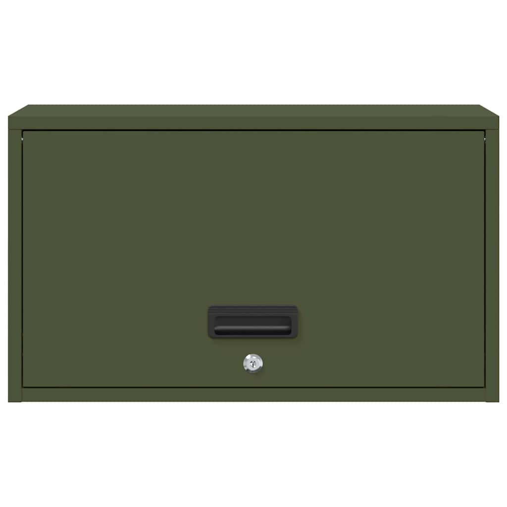 Skříň Na Zeď Do Garáže Olivově Zelená 60 X 33 X 35 Cm