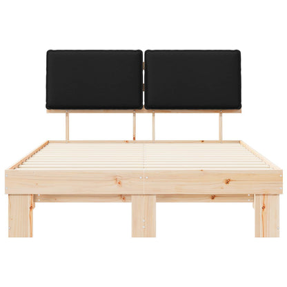 Rám Postele S Čalouněným Čelem S Čelo Černá 140 X 200 Cm