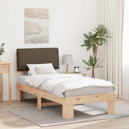 Rám Postele S Čalouněným Čelem S Čelo Taupe 90 X 200 Cm