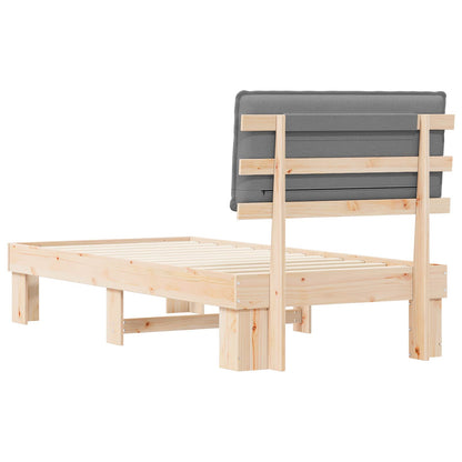 Rám Postele S Čalouněným Čelem S Čelo Světle Šedá 80 X 200 Cm