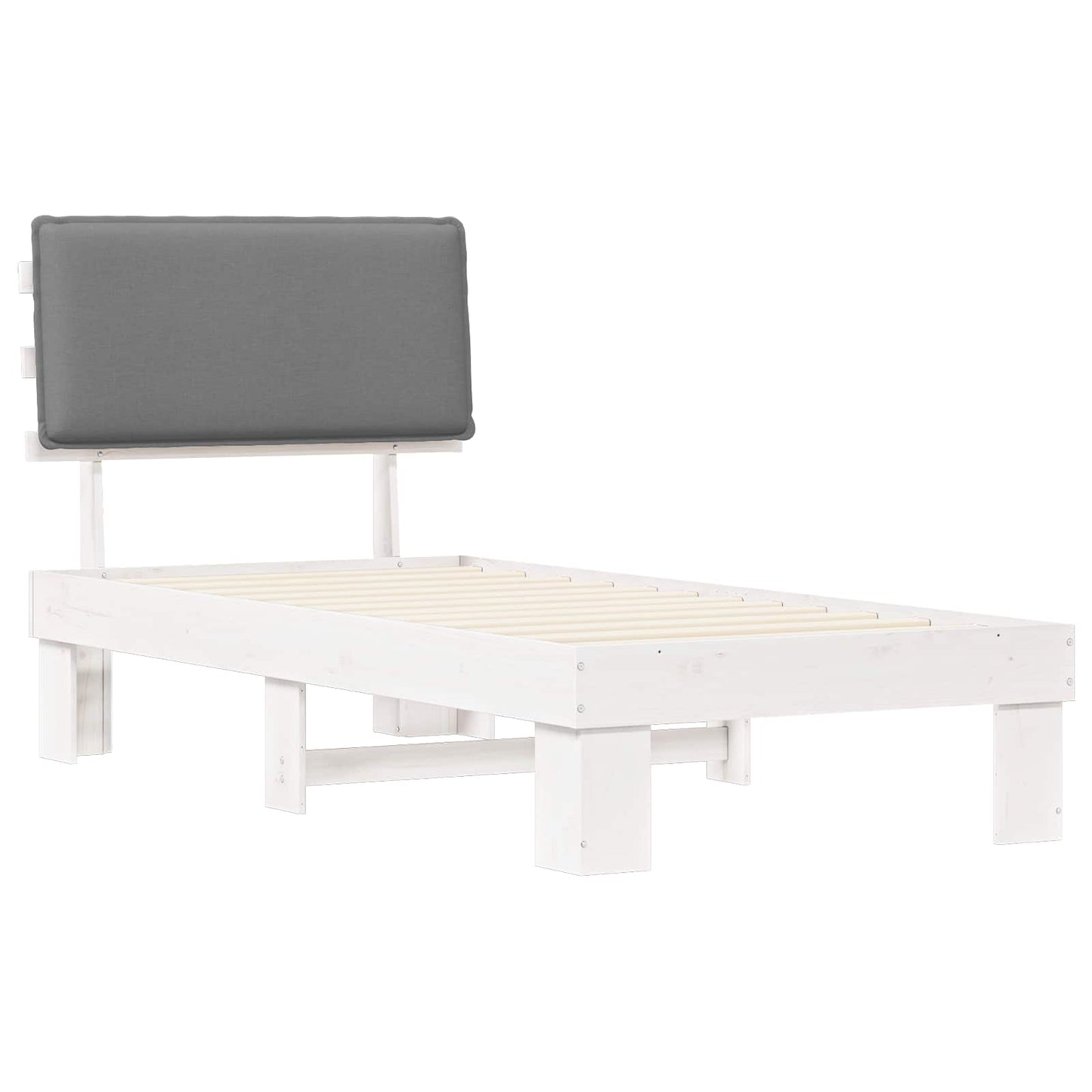 Rám Postele S Čalouněným Čelem S Čelo Světle Šedá 80 X 200 Cm