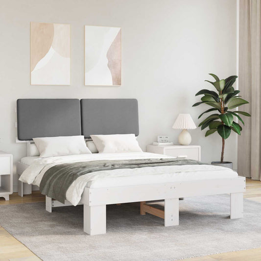 Rám Postele S Čalouněným Čelem S Čelo Světle Šedá 160 X 200 Cm