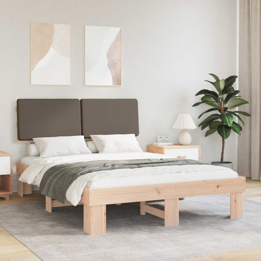 Rám Postele S Čalouněným Čelem S Čelo Taupe 150 X 200 Cm