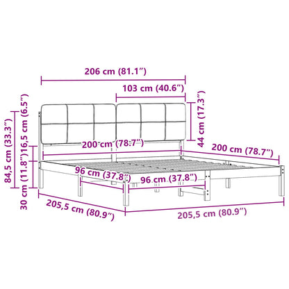 Rám Postele S Čalouněným Čelem S Čelo Taupe 120 X 200 Cm