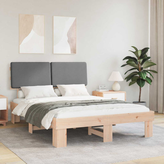 Rám Postele S Čalouněným Čelem S Čelo Světle Šedá 120 X 190 Cm