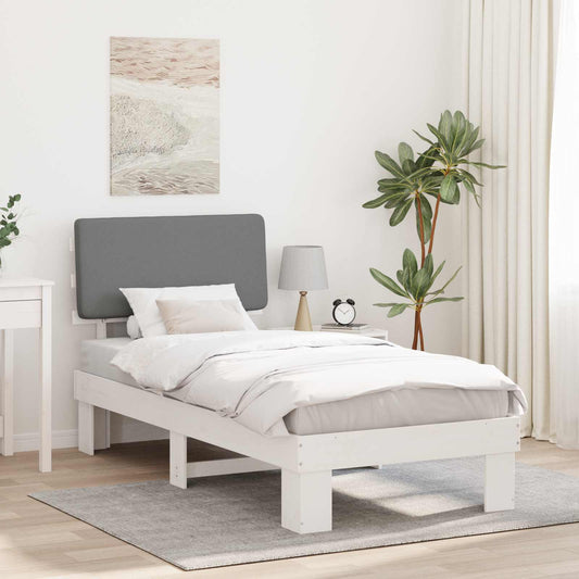 Rám Postele S Čalouněným Čelem S Čelo Světle Šedá 75 X 190 Cm