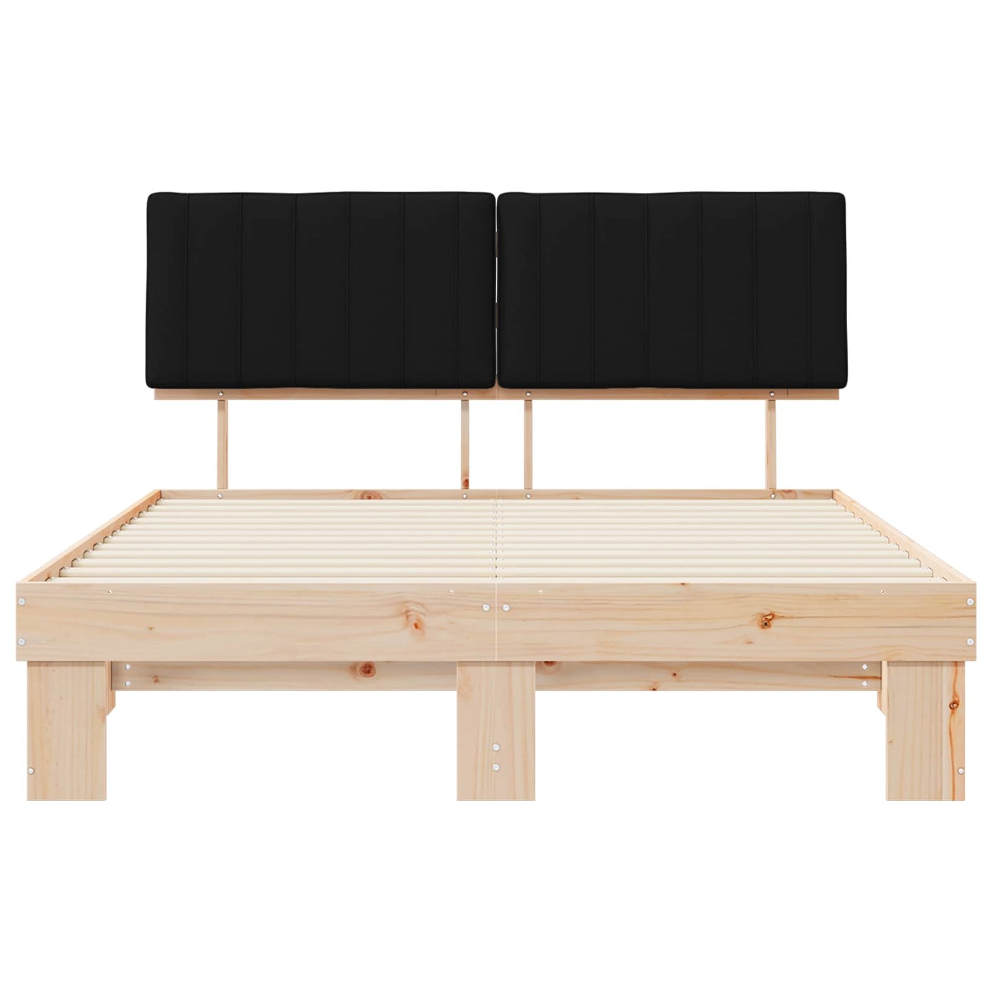 Rám Postele S Čalouněným Čelem S Čelo Černá 160 X 200 Cm