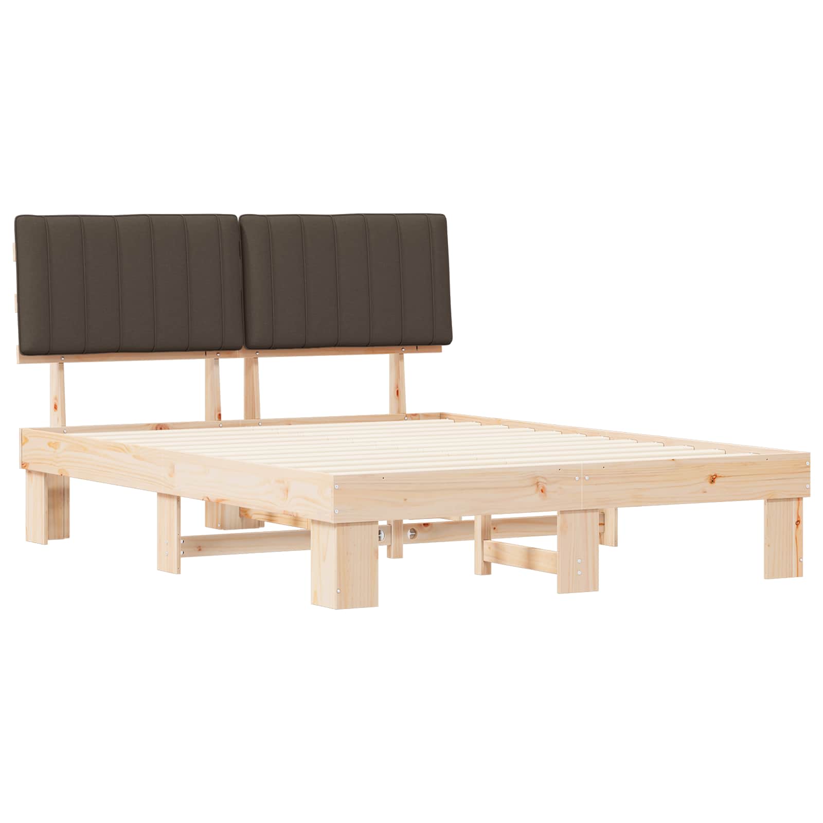 Rám Postele S Čalouněným Čelem S Čelo Taupe 150 X 200 Cm