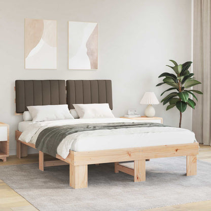 Rám Postele S Čalouněným Čelem S Čelo Taupe 140 X 200 Cm