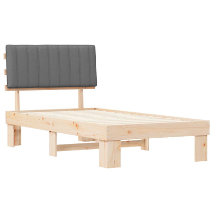Rám Postele S Čalouněným Čelem S Čelo Světle Šedá 100 X 200 Cm