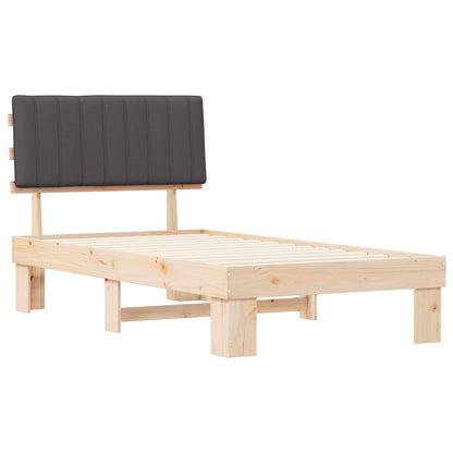 Rám Postele S Čalouněným Čelem S Čelo Tmavě Šedá 100 X 200 Cm