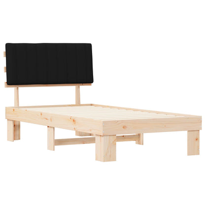 Rám Postele S Čalouněným Čelem S Čelo Černá 100 X 200 Cm