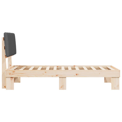 Rám Postele S Čalouněným Čelem S Čelo Tmavě Šedá 90 X 200 Cm