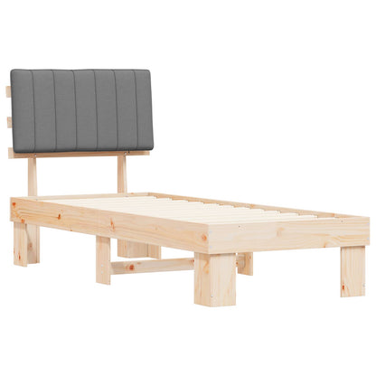 Rám Postele S Čalouněným Čelem S Čelo Světle Šedá 80 X 200 Cm