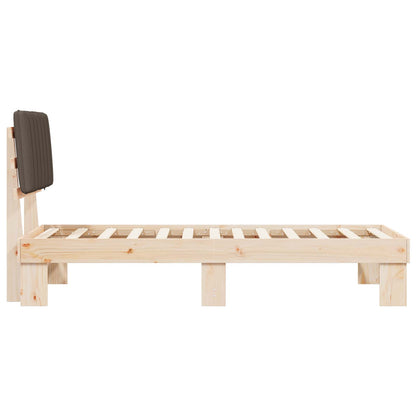 Rám Postele S Čalouněným Čelem S Čelo Taupe 80 X 200 Cm