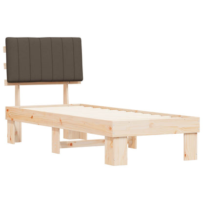 Rám Postele S Čalouněným Čelem S Čelo Taupe 75 X 190 Cm