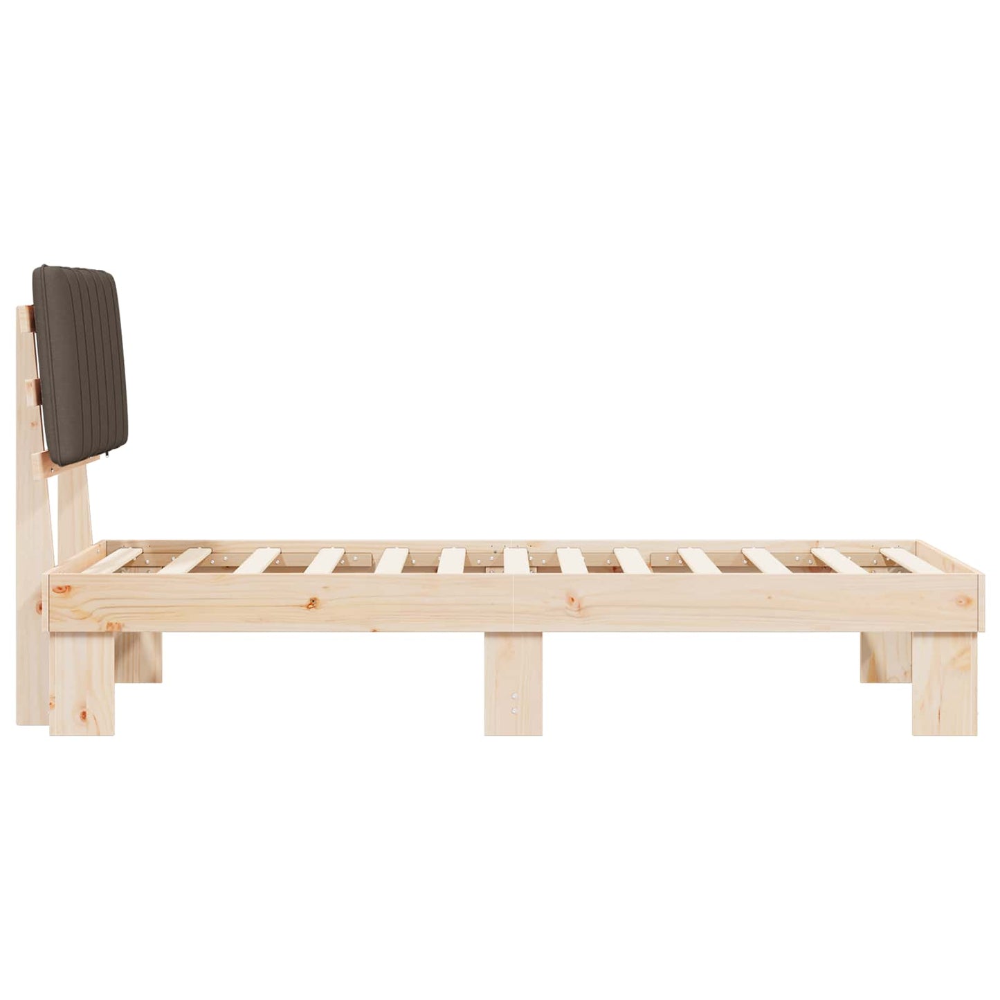 Rám Postele S Čalouněným Čelem S Čelo Taupe 75 X 190 Cm