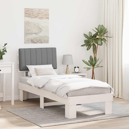 Rám Postele S Čalouněným Čelem S Čelo Světle Šedá 75 X 190 Cm