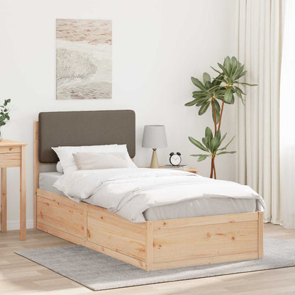 Rám Postele S Čalouněným Čelem S Čelo Taupe 100 X 200 Cm