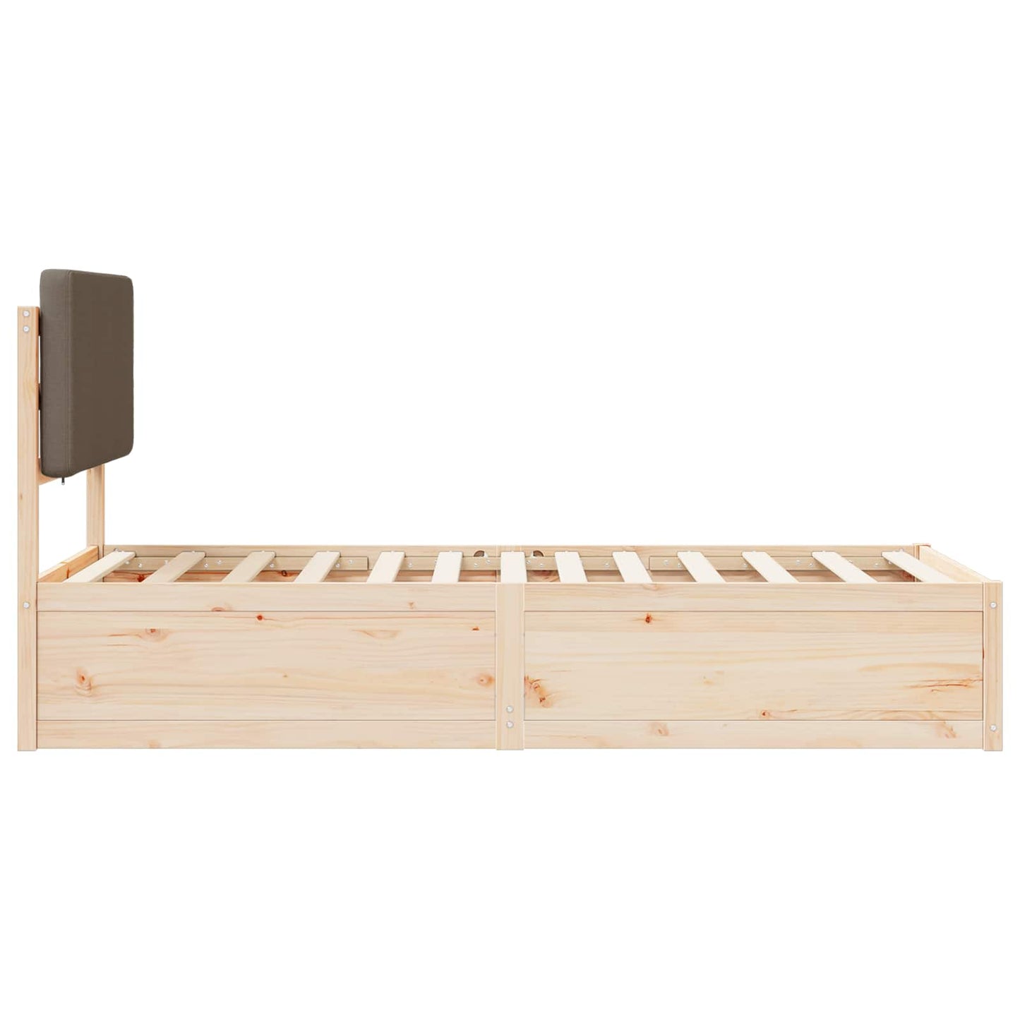 Rám Postele S Čalouněným Čelem S Čelo Taupe 100 X 200 Cm