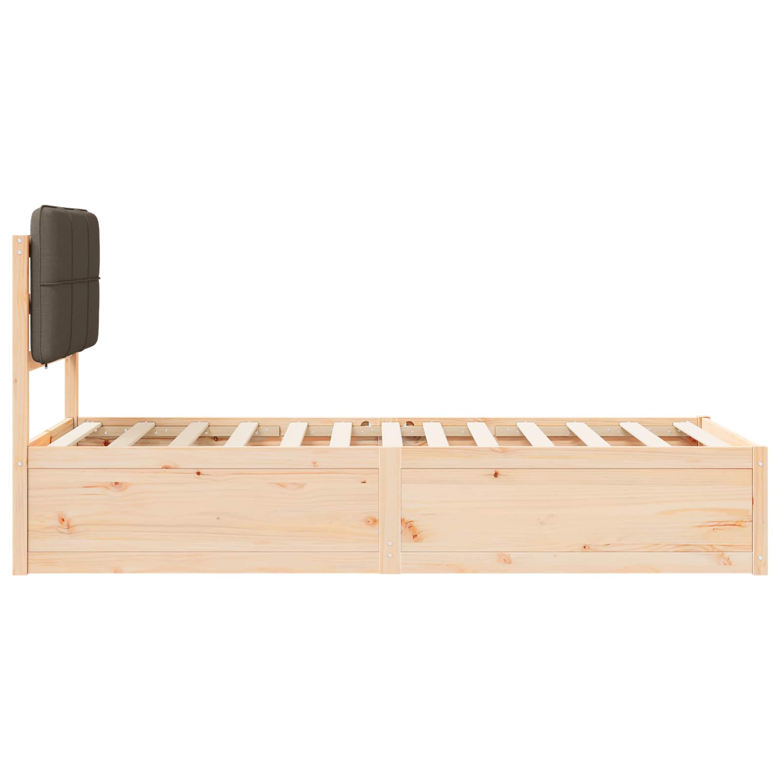 Rám Postele S Čalouněným Čelem S Čelo Taupe 100 X 200 Cm