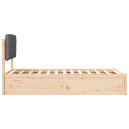 Rám Postele S Čalouněným Čelem S Čelo Tmavě Šedá 80 X 200 Cm