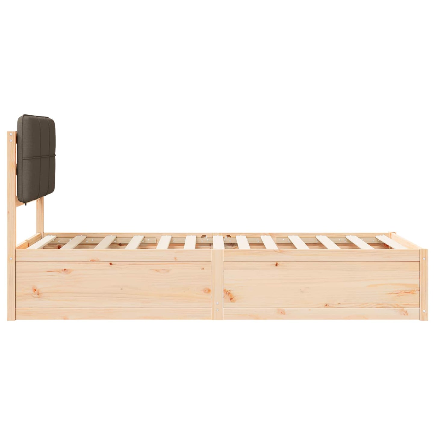Rám Postele S Čalouněným Čelem S Čelo Taupe 75 X 190 Cm