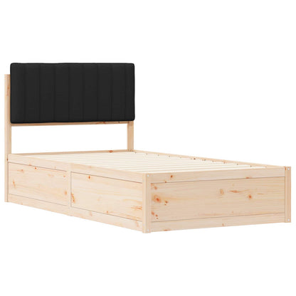 Rám Postele S Čalouněným Čelem S Čelo Černá 100 X 200 Cm