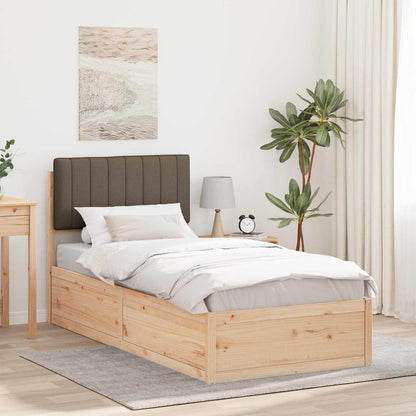 Rám Postele S Čalouněným Čelem S Čelo Taupe 90 X 200 Cm
