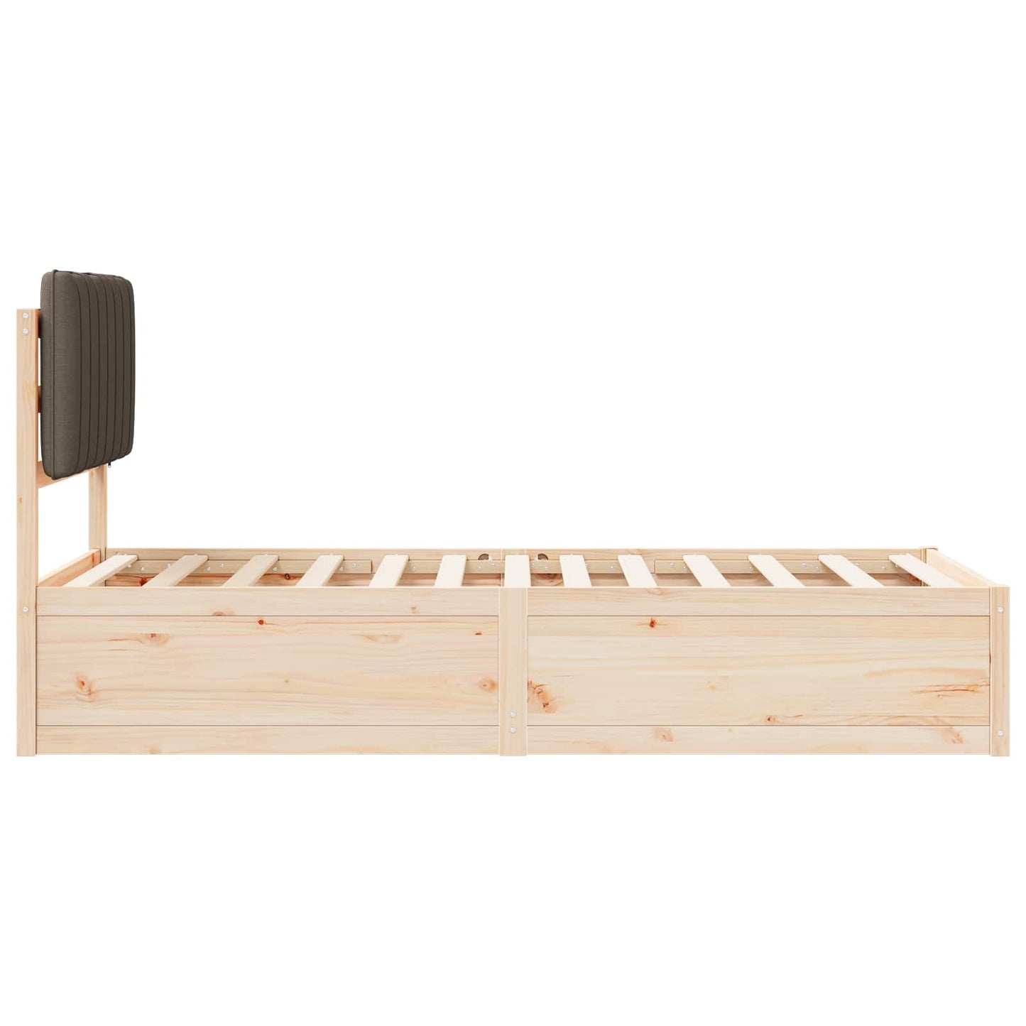 Rám Postele S Čalouněným Čelem S Čelo Taupe 90 X 200 Cm