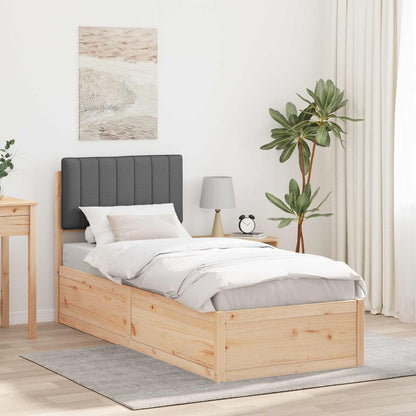 Rám Postele S Čalouněným Čelem S Čelo Tmavě Šedá 75 X 190 Cm