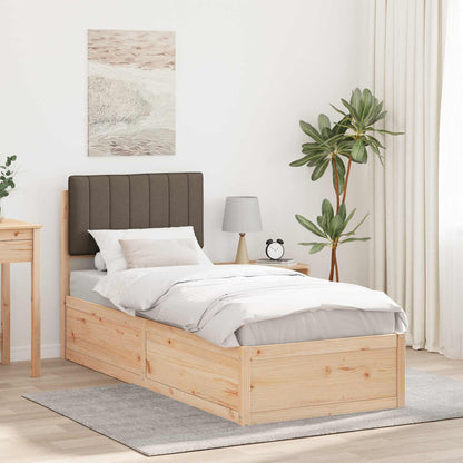 Rám Postele S Čalouněným Čelem S Čelo Taupe 75 X 190 Cm