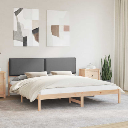 Rám Postele S Čalouněným Čelem Tmavě Šedá 180 X 200 Cm