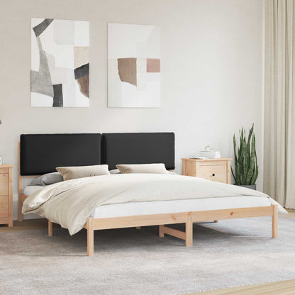 Rám Postele S Čalouněným Čelem Černý 180 X 200 Cm