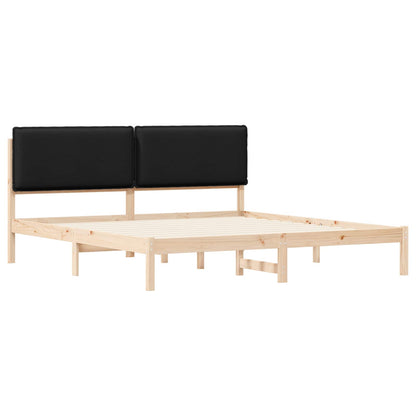 Rám Postele S Čalouněným Čelem Černý 180 X 200 Cm