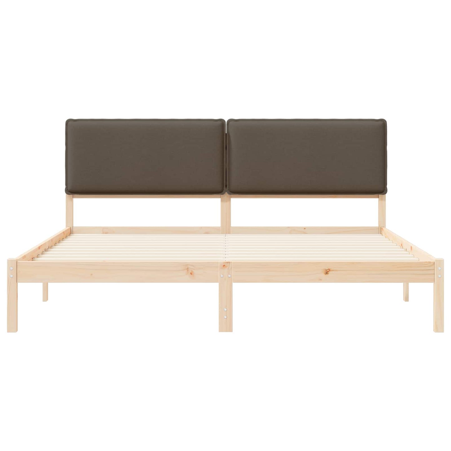 Rám Postele S Čalouněným Čelem Taupe 180 X 200 Cm