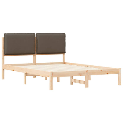 Rám Postele S Čalouněným Čelem Taupe 160 X 200 Cm
