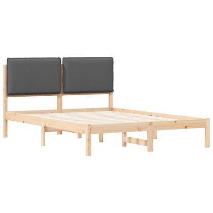 Rám Postele S Čalouněným Čelem Tmavě Šedá 150 X 200 Cm