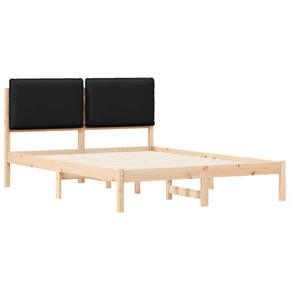 Rám Postele S Čalouněným Čelem Černý 120 X 200 Cm
