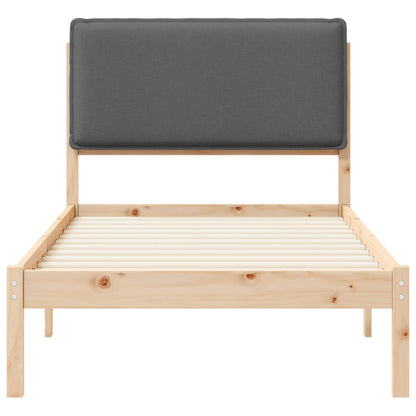 Rám Postele S Čalouněným Čelem Tmavě Šedá 80 X 200 Cm