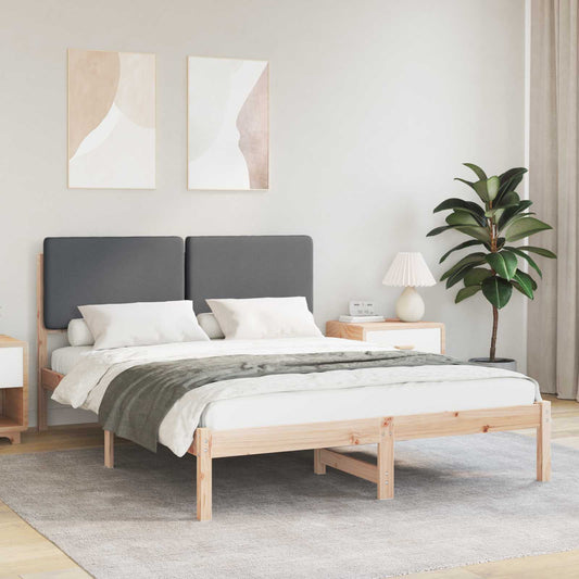 Rám Postele S Čalouněným Čelem S Čelo Tmavě Šedá 150 X 200 Cm