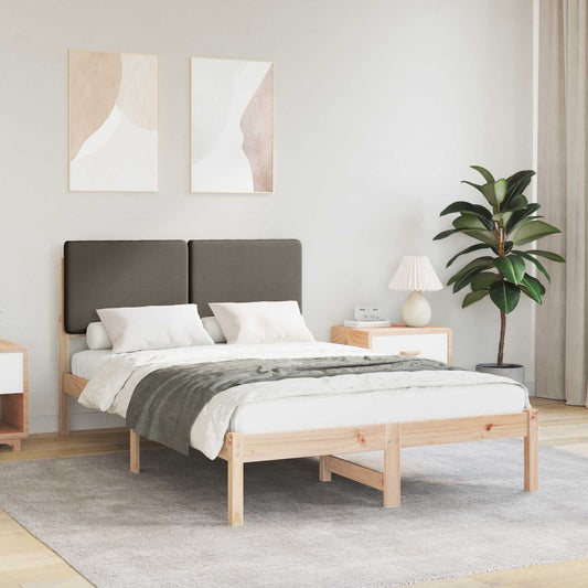 Rám Postele S Čalouněným Čelem S Čelo Taupe 135 X 190 Cm