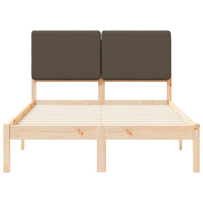 Rám Postele S Čalouněným Čelem S Čelo Taupe 135 X 190 Cm