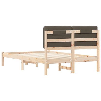 Rám Postele S Čalouněným Čelem S Čelo Taupe 120 X 190 Cm