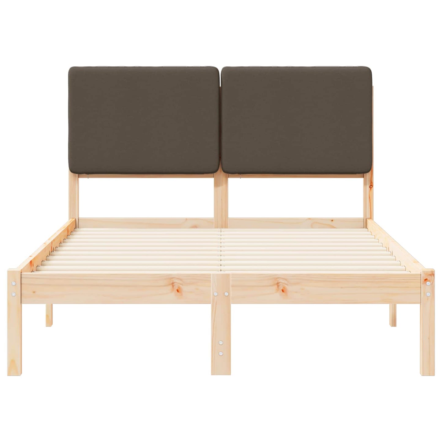 Rám Postele S Čalouněným Čelem S Čelo Taupe 120 X 190 Cm
